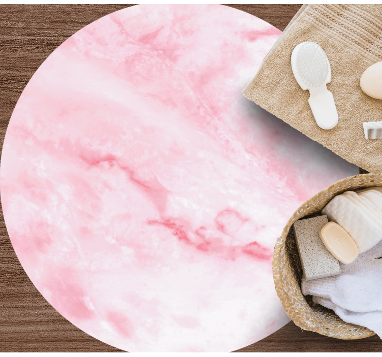 Alfombras vinílicas modernas Efecto mármol rosa - TenVinilo