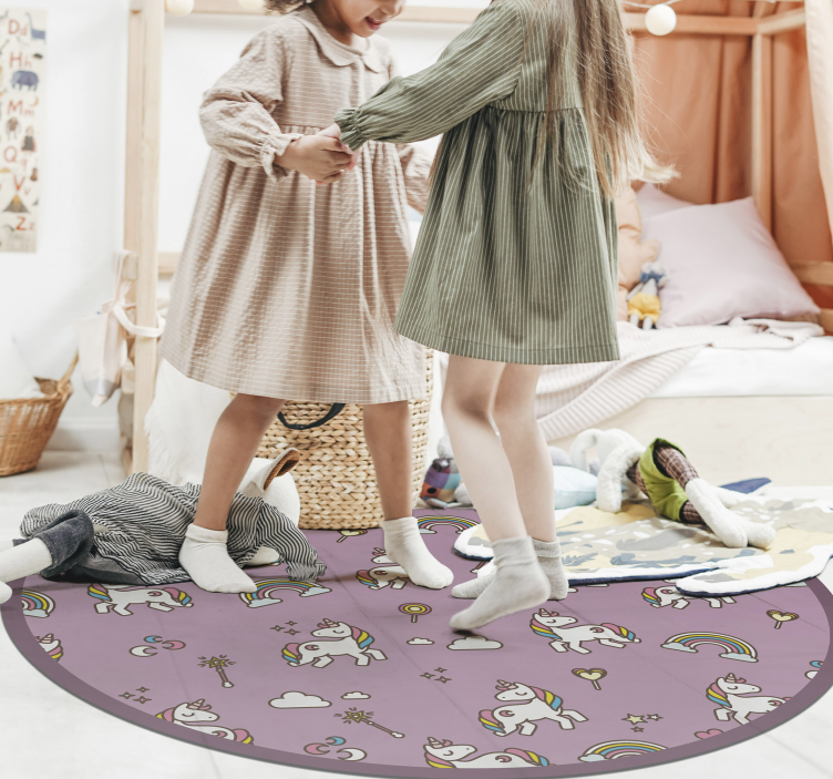 Aflombra vinílica animales Caos unicornio - TenVinilo