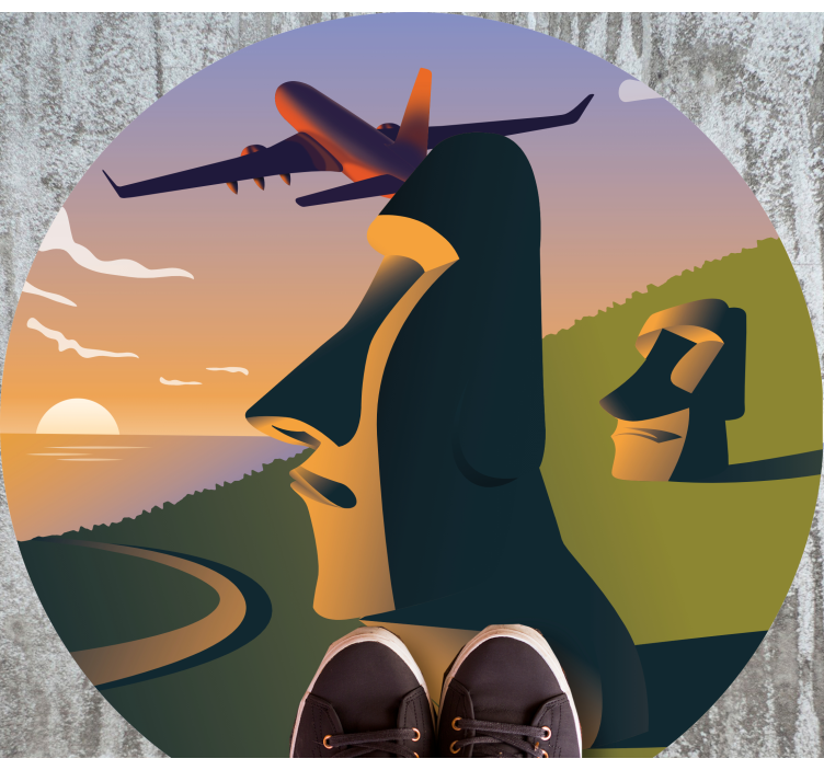 Fly to chile nature alfombra de vinilo - TenVinilo