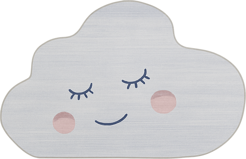 Alfombra vinílica infantil diseño de nube para siesta - TenVinilo