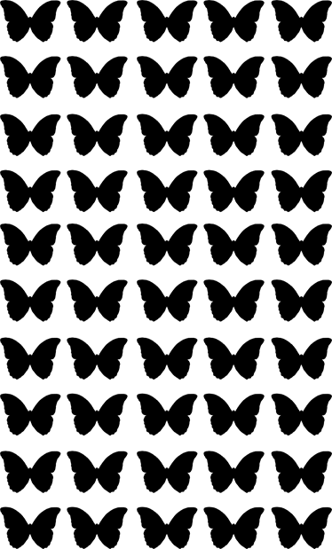 Alfombra vinílica animales mariposas voladoras negras - TenVinilo