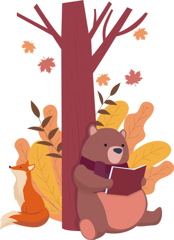 Alfombra vinílica animales árbol con animales - TenVinilo