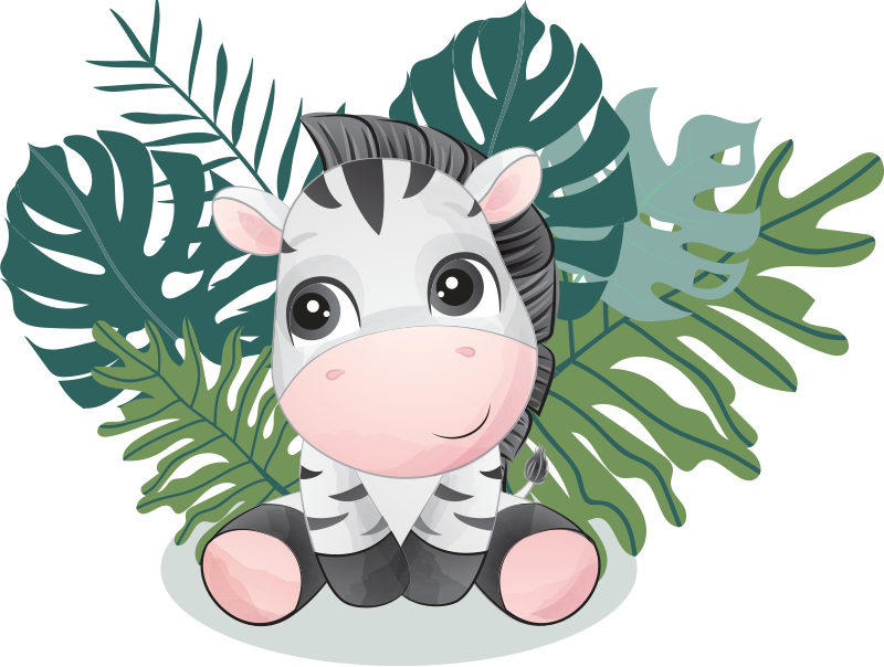 Alfombra vinílica animales cebra de África salvaje - TenVinilo