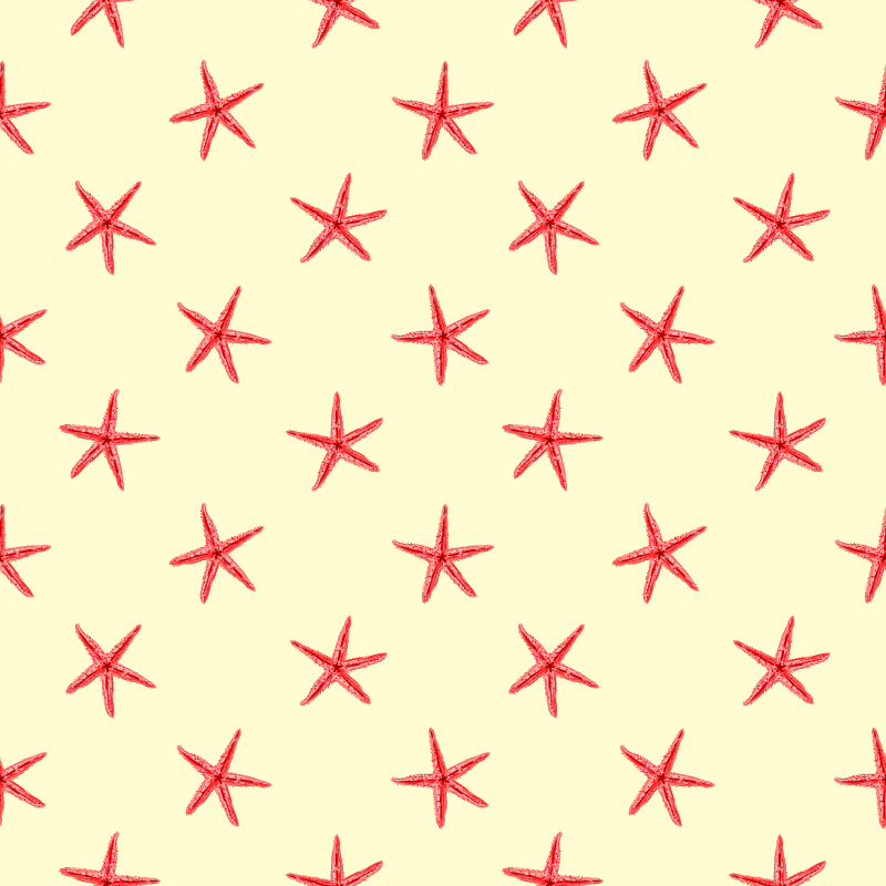 Alfombra vinílica animales estrella de mar en arena fina - TenVinilo