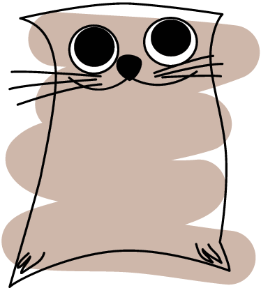 Alfombra vinílica animales gato pintado marrón - TenVinilo