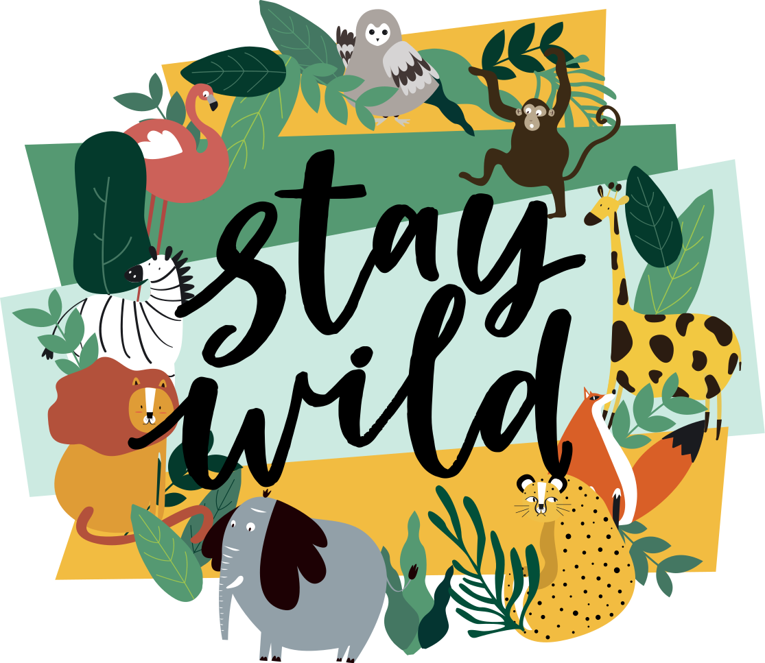 Alfombra vinílica animales selva tropical - TenVinilo