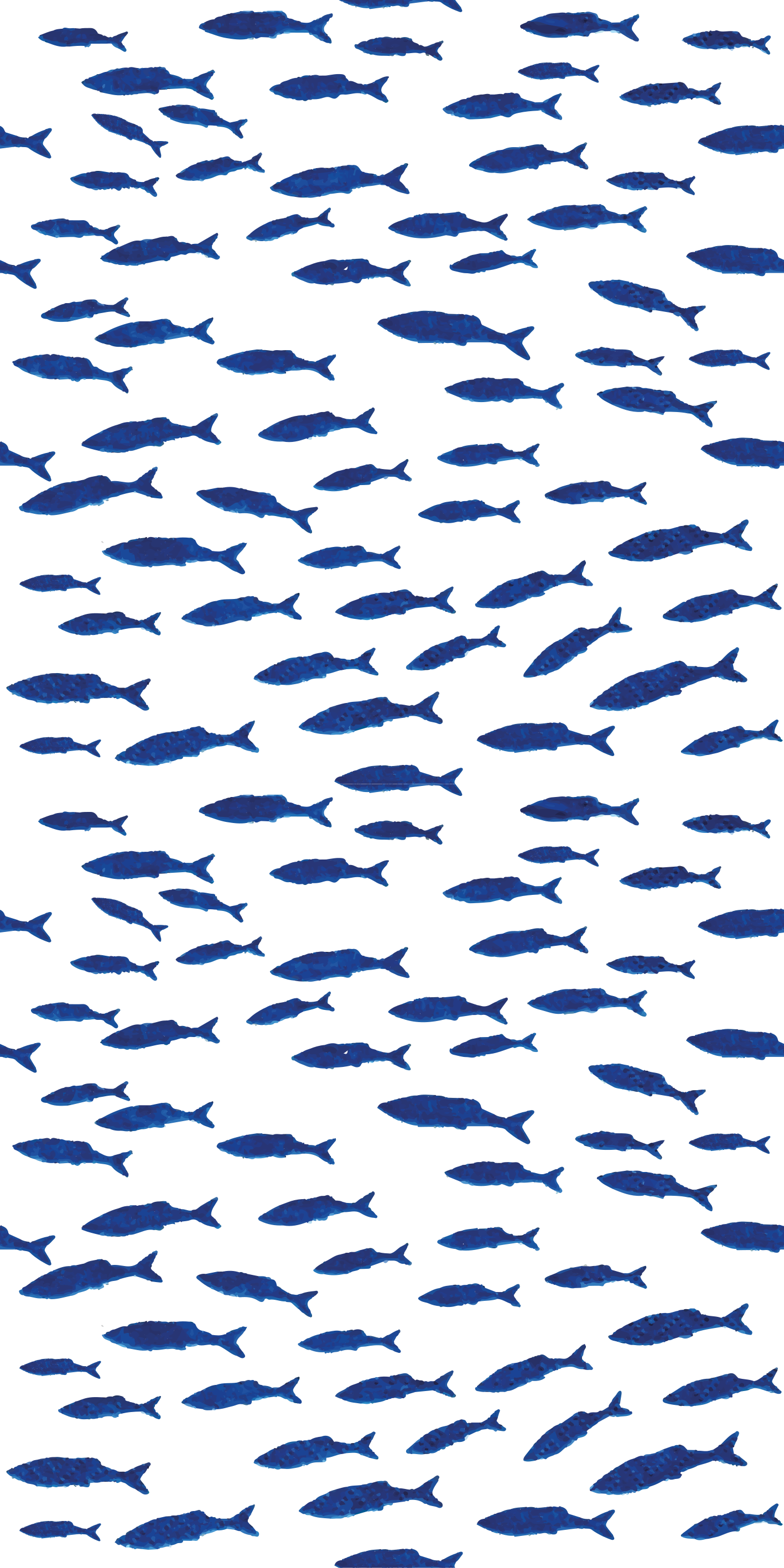 Alfombra vinílica animales patrón peces azules - TenVinilo