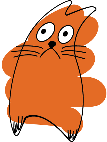 Alfombra vinílica animales silueta naranja original - TenVinilo