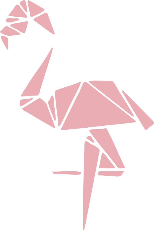 Alfombra vinílica animales diseño flamenco elegante - TenVinilo