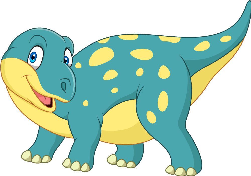 Alfombra vinílica animales dinosaurio animado alegre - TenVinilo