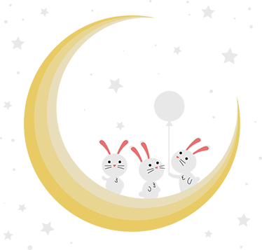 Alfombra vinílica animales con conejitos para bebé - TenVinilo