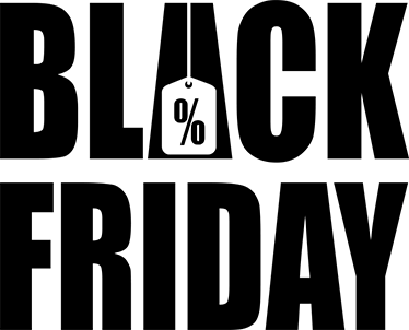Alfombra vinílica black friday fondo blanco simple - TenVinilo
