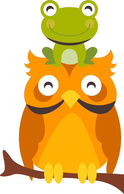 Alfombra vinílica animales personajes animales juguetones - TenVinilo