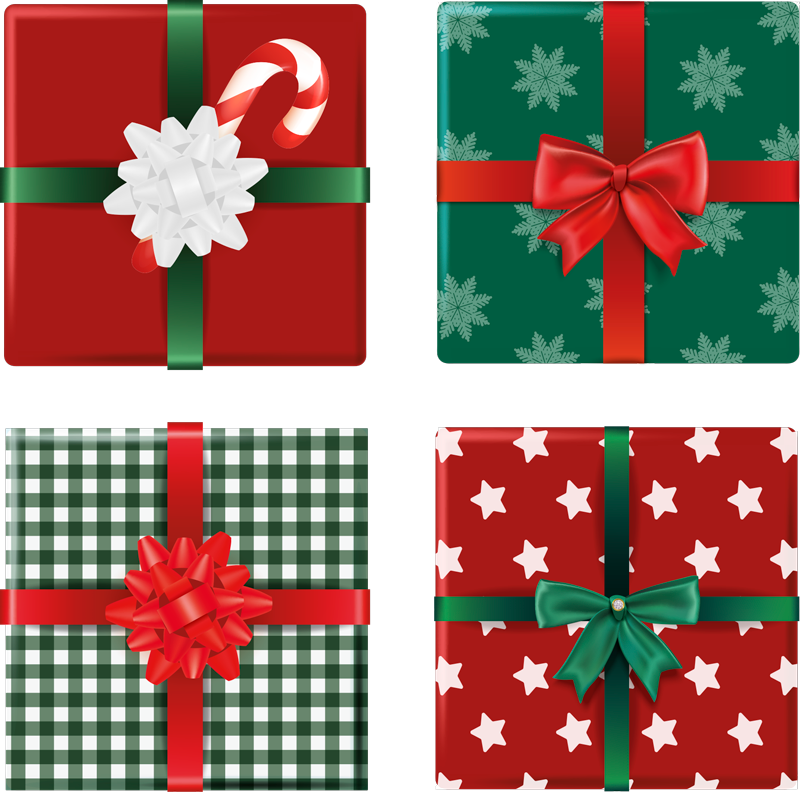 Alfombra vinílica navidad pack de cajas regalo - TenVinilo