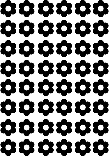 Alfombra vinílica flores lámina de pegatinas flor - TenVinilo