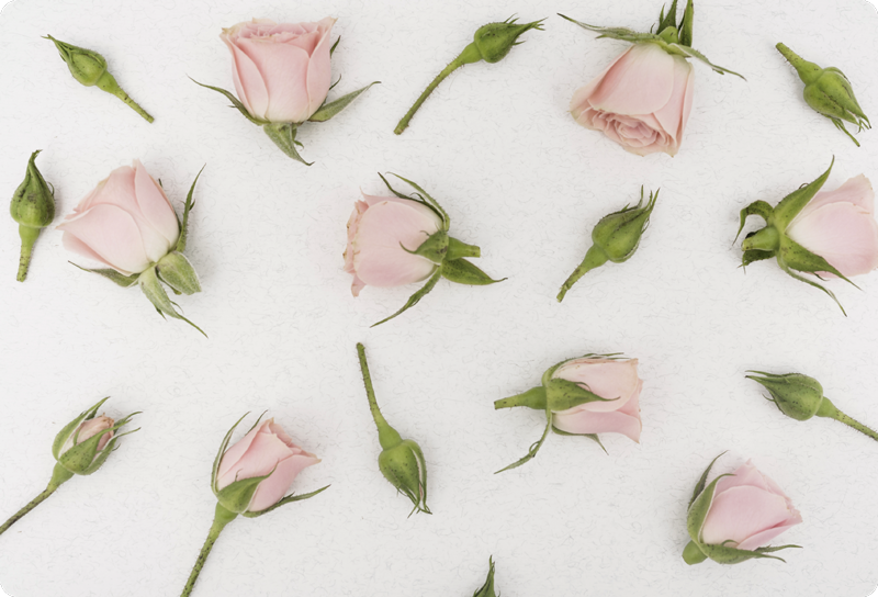 Alfombra vinílica flores flores románticas de primavera - TenVinilo