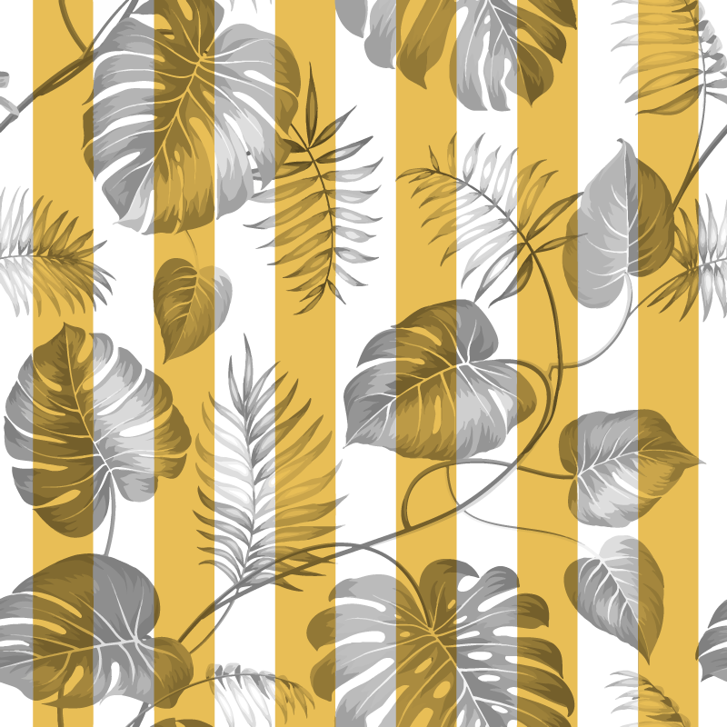 Alfombra vinílica flores puerta corredera - TenVinilo