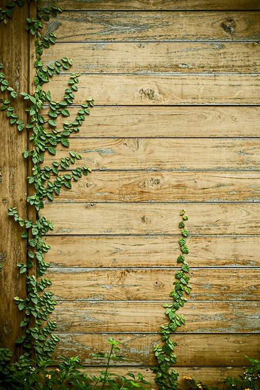 Alfombra vinílica flores en madera - TenVinilo