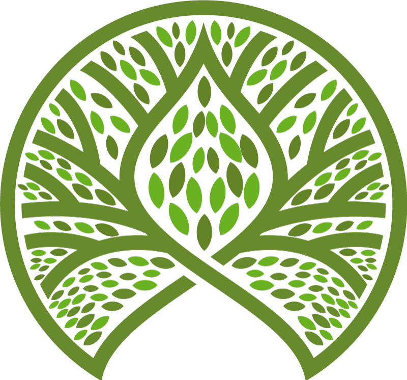 Alfombra vinílica flores emblema natural frondoso - TenVinilo