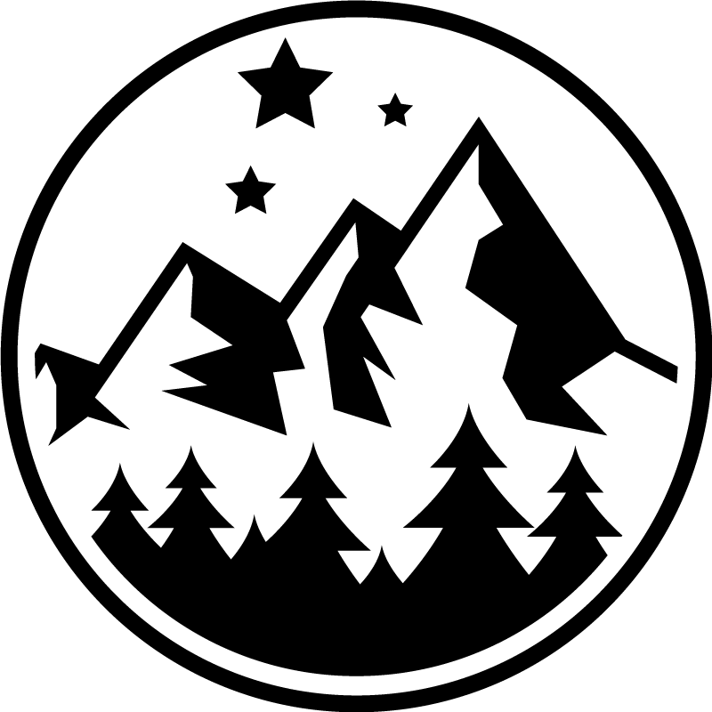 Alfombra vinílica flores paisaje de bosque montañoso - TenVinilo