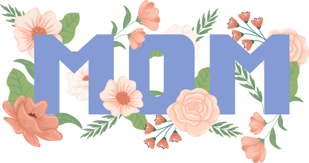 Alfombra vinílica flores ilustración floral día de la madre - TenVinilo