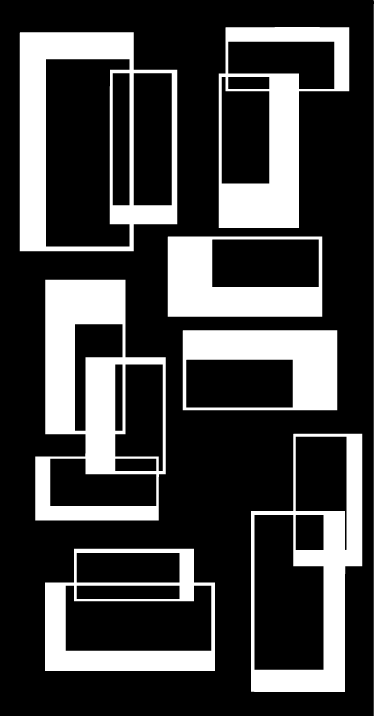 Alfombra vinílica baño rectángulos minimalistas - TenVinilo