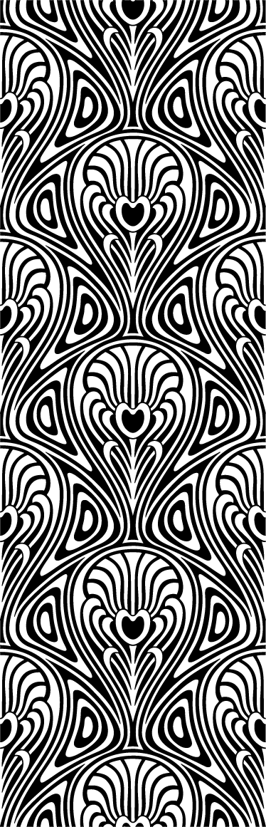 Alfombra vinílica baño estilo art nouveau - TenVinilo