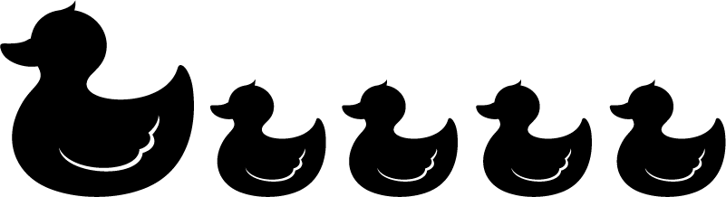 Alfombra vinílica baño pato de goma - TenVinilo