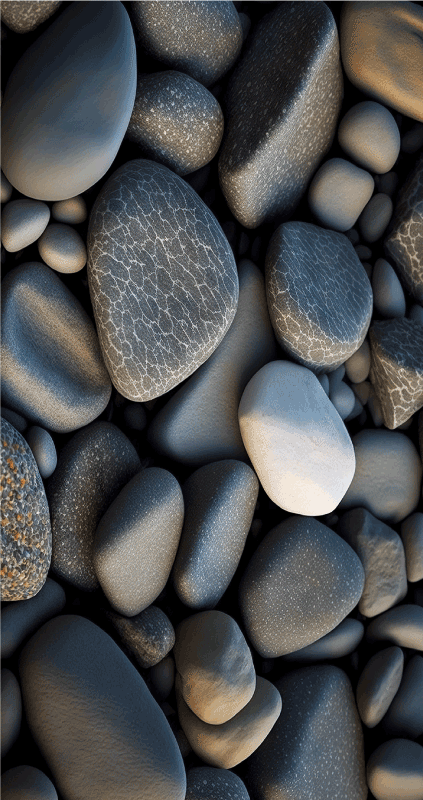 Alfombra vinílica baño piedras del océano - TenVinilo