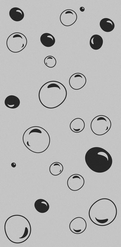 Alfombra vinílica baño burbujas de ducha - TenVinilo