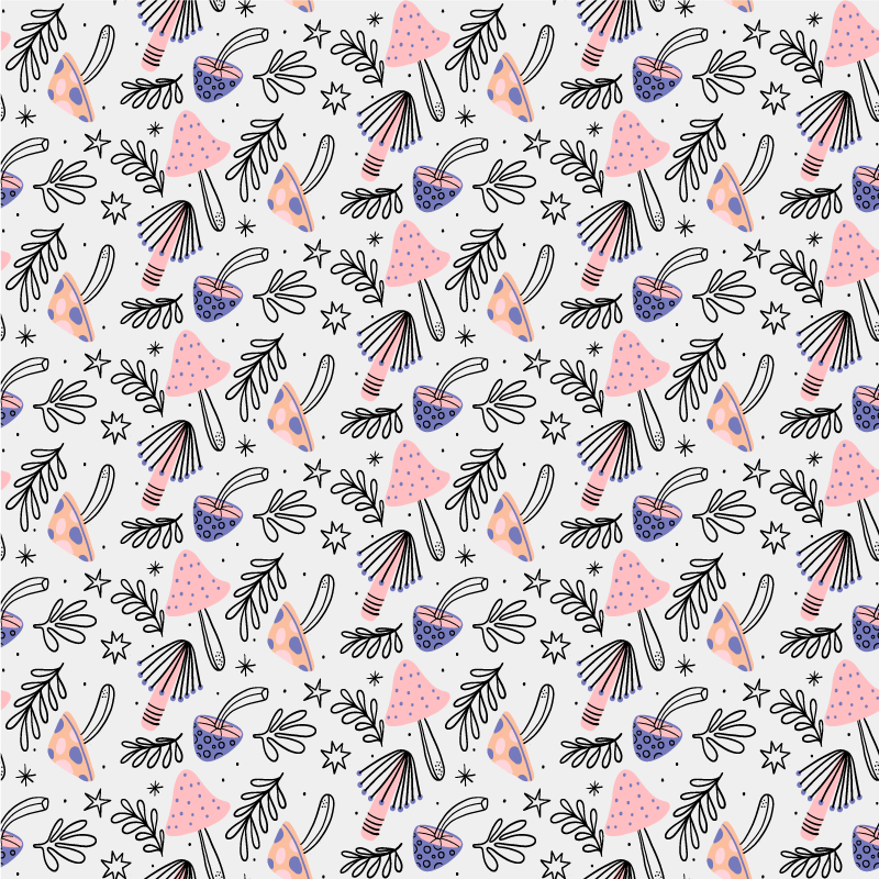 Alfombra vinílica flores setas y flores clásicas - TenVinilo