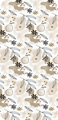 Alfombra vinílica flores con elegante diseño en rosa y beige - TenVinilo