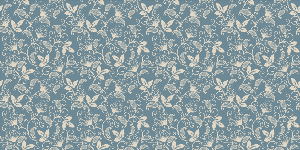 Alfombra vinílica flores diseño floral - TenVinilo