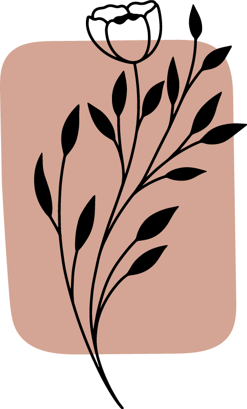 Alfombra vinílica flores acento floral elegante - TenVinilo