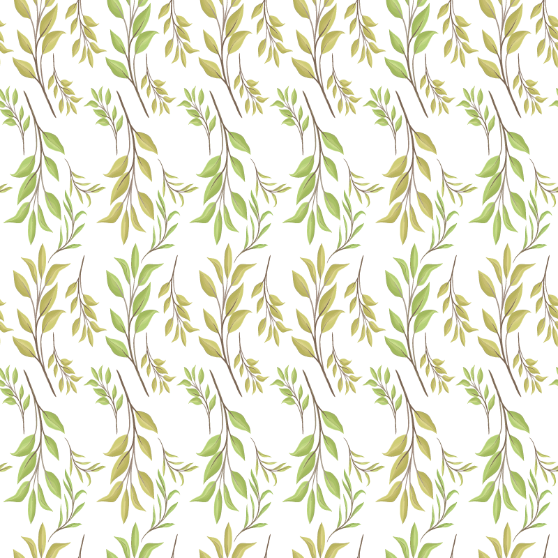 Alfombra vinílica flores motivo verde exuberante - TenVinilo