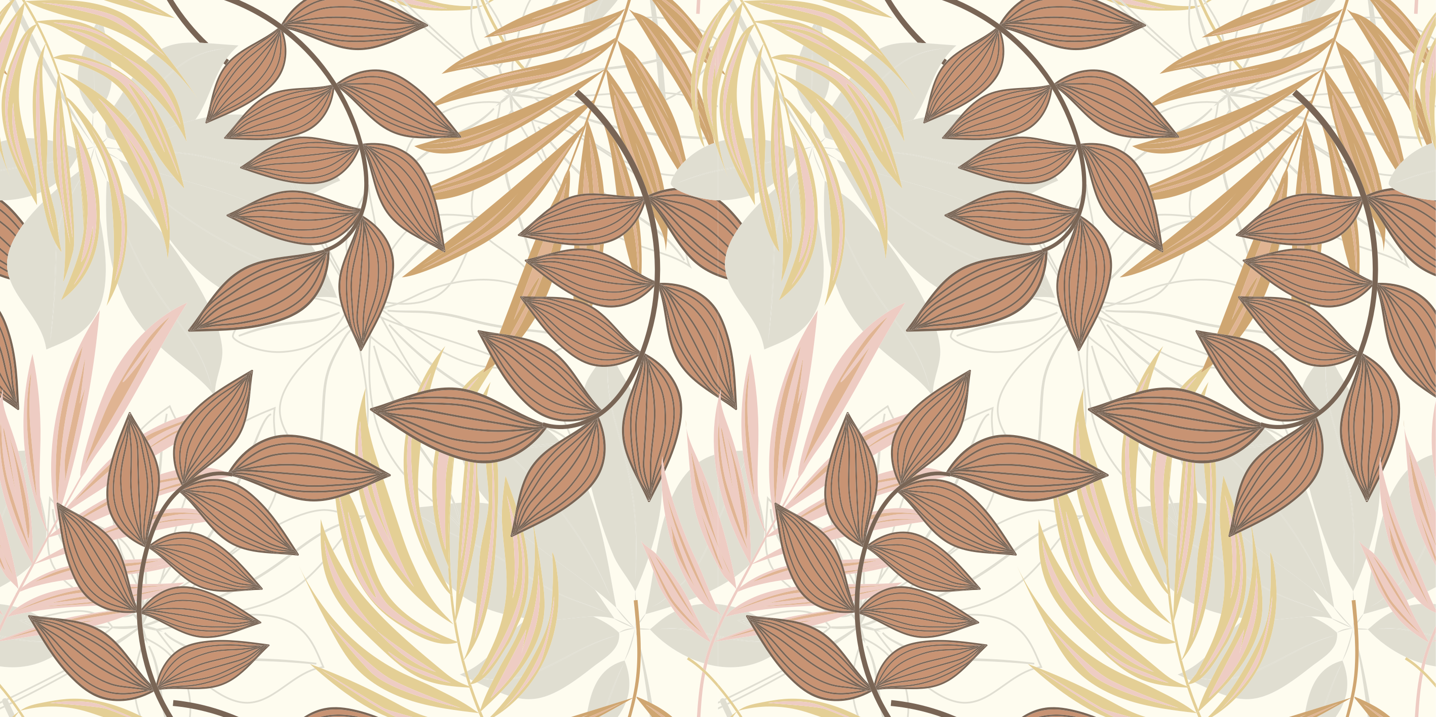 Alfombra vinílica flores inspiración hoja elegante - TenVinilo