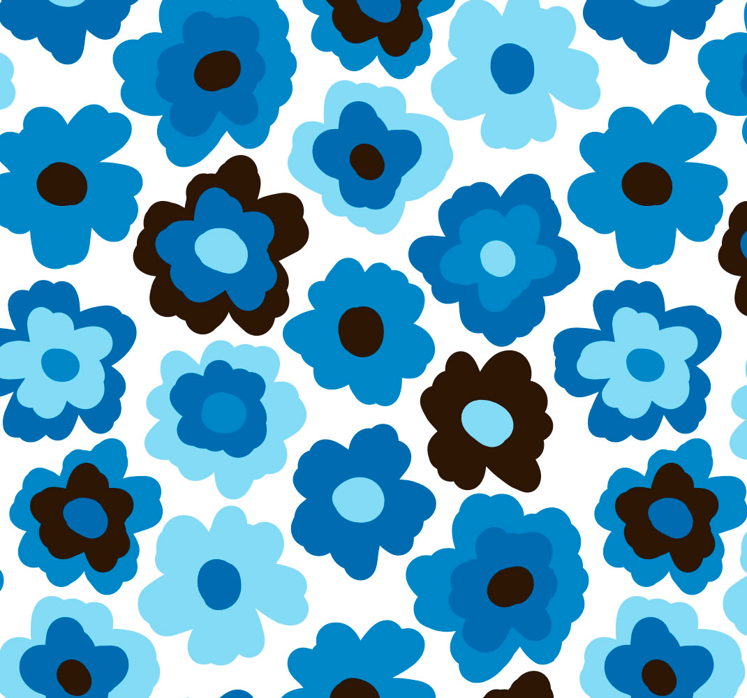 Alfombra vinílica dormitorio amapola azul - TenVinilo