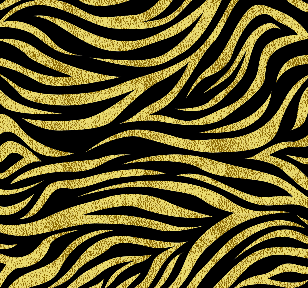 Alfombra vinílica animal print patrón cebra dorada - TenVinilo
