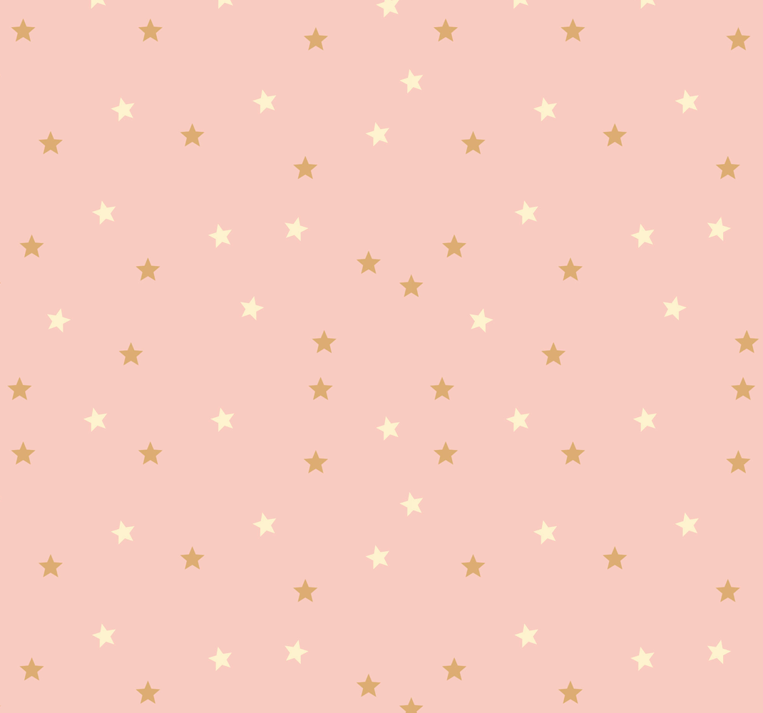 Alfombra vinílica estrellas estrellas doradas en rosa - TenVinilo