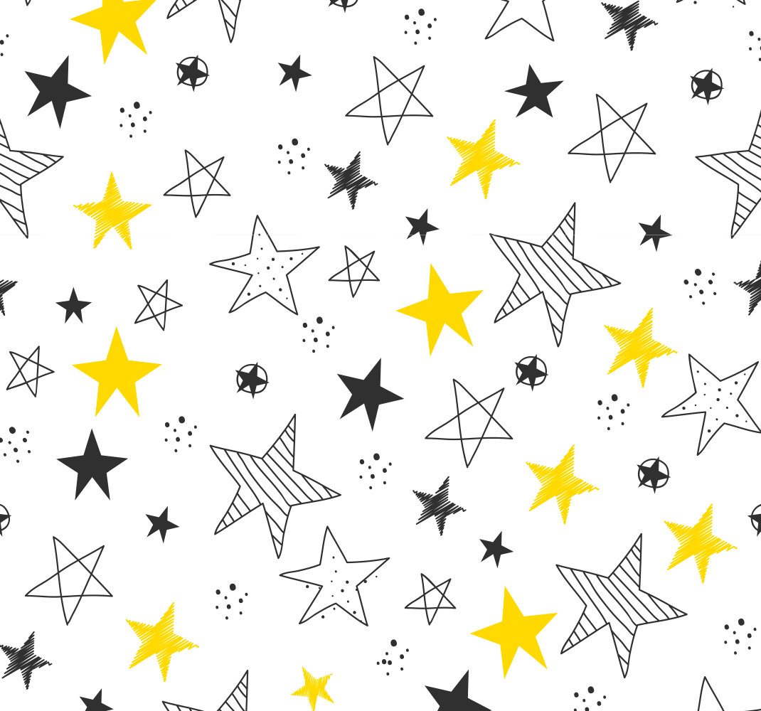 Alfombra vinílica estrellas patrón rock'n'roll - TenVinilo