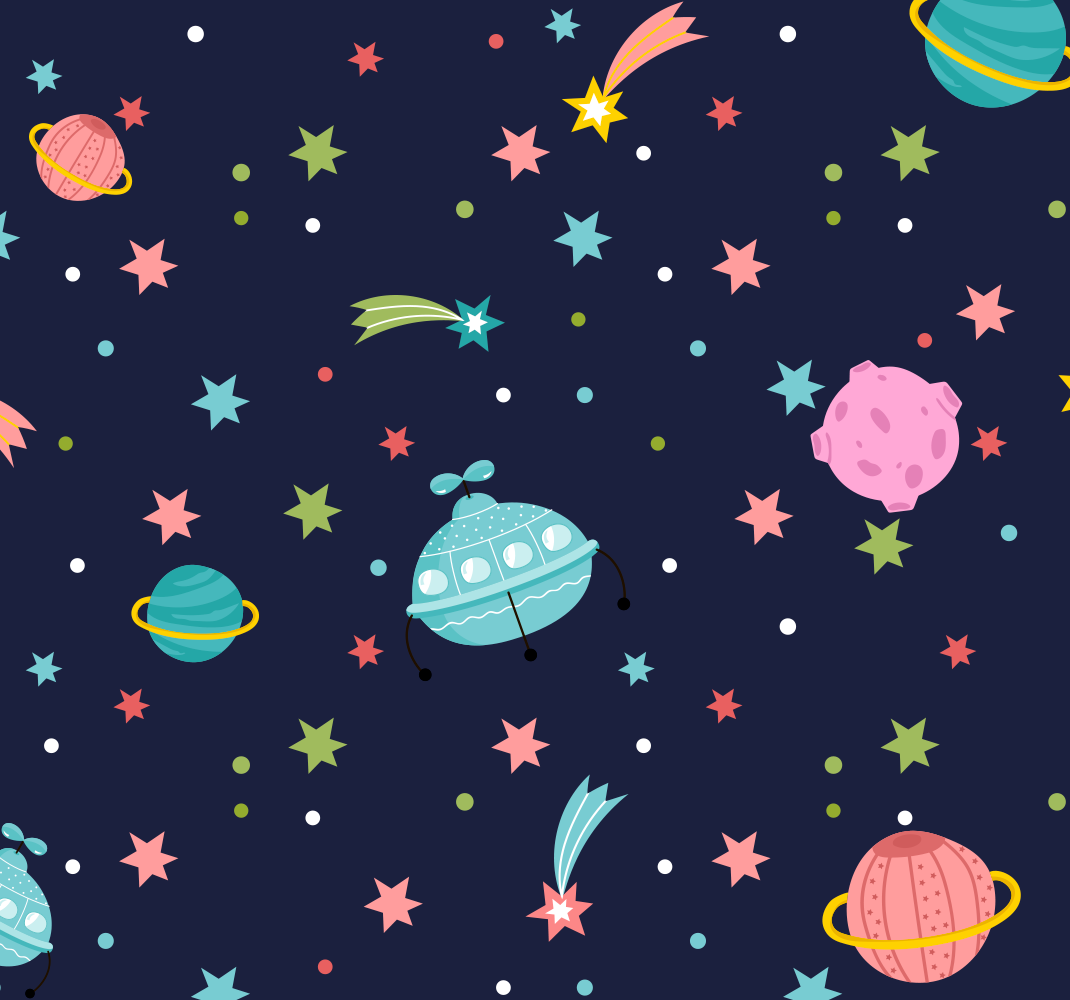 Alfombra vinílica estrellas espacio celestial - TenVinilo