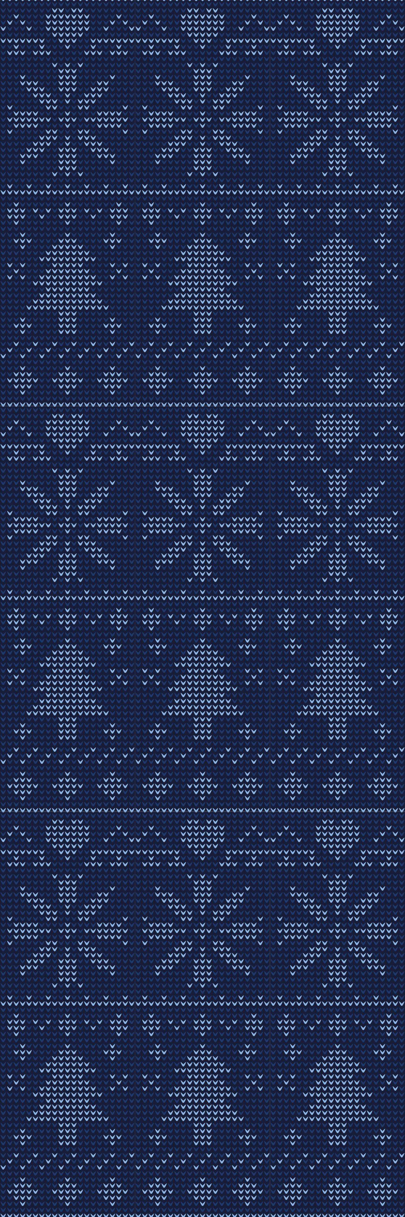 Alfombra vinílica navidad patrón tejido azul marino - TenVinilo