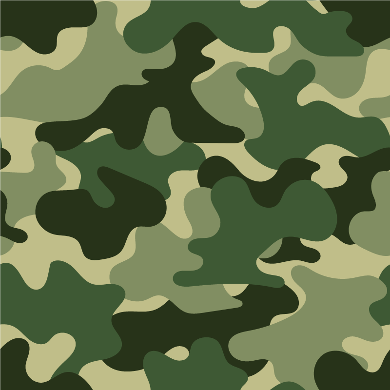 Alfombra vinílica naturaleza estampado camuflaje - TenVinilo
