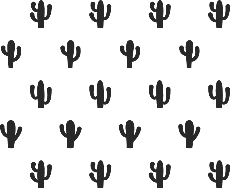 Alfombra vinílica naturaleza diseño de cactus - TenVinilo