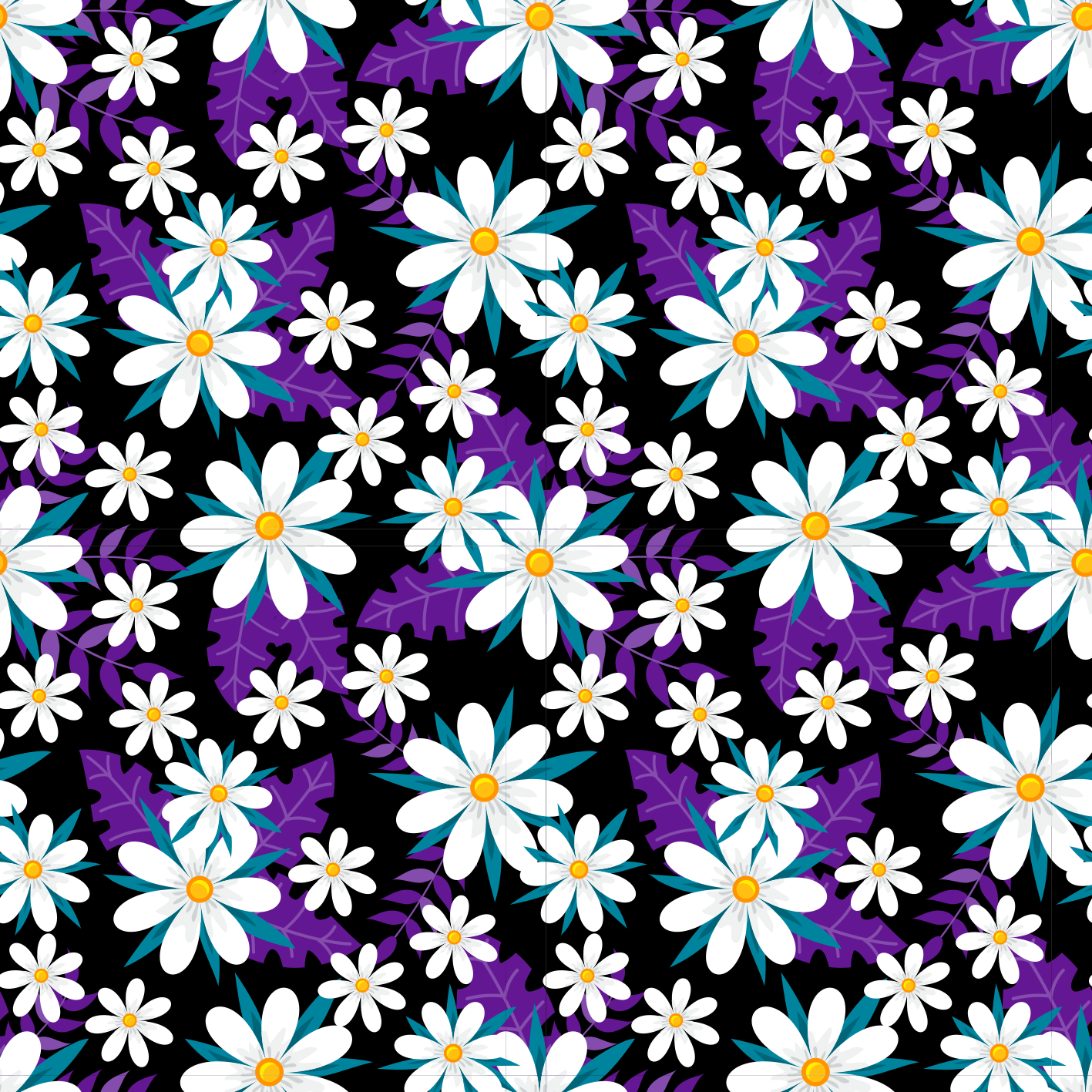 Alfombra vinílica naturaleza exhibición floral colorida - TenVinilo