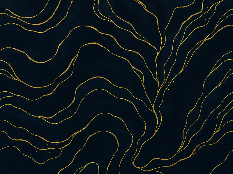 Alfombra vinílica dormitorio mármol azul oscuro y dorado - TenVinilo