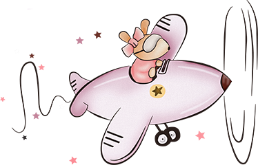 Alfombra vinílica infantil ratón en avión - TenVinilo