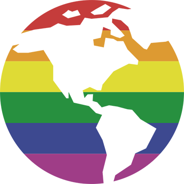Alfombra vinílica mapamundi adhesivo orgullo gay - TenVinilo