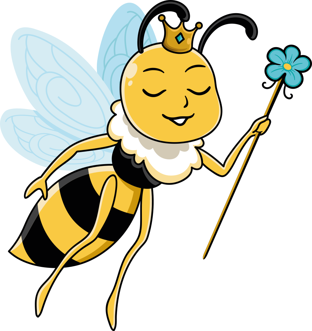 Alfombra vinílica infantil diseño de hada y abeja - TenVinilo
