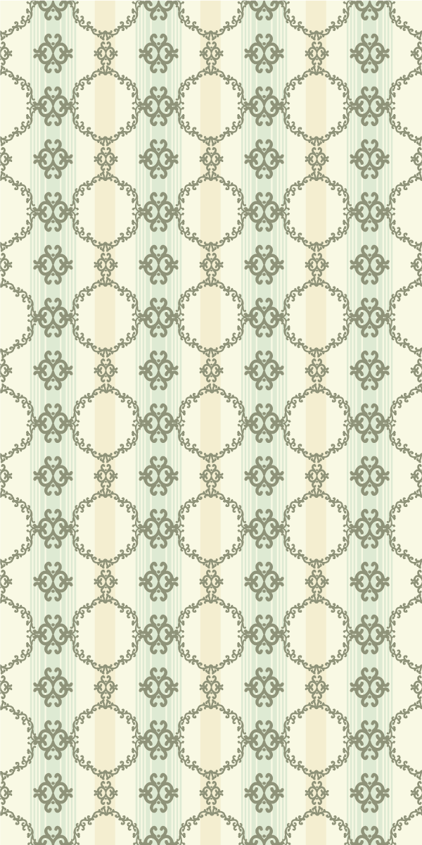 Alfombra vinílica baño patrón floral francés vintage - TenVinilo